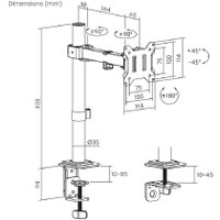 Кронштейн для монитора ErgoSmart Simple I