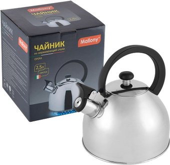 Чайник со свистком Mallony Opera (зеркальная полировка)