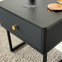 Тумба Shtabe Royal 5301 эко (черный/черный/р.золото)