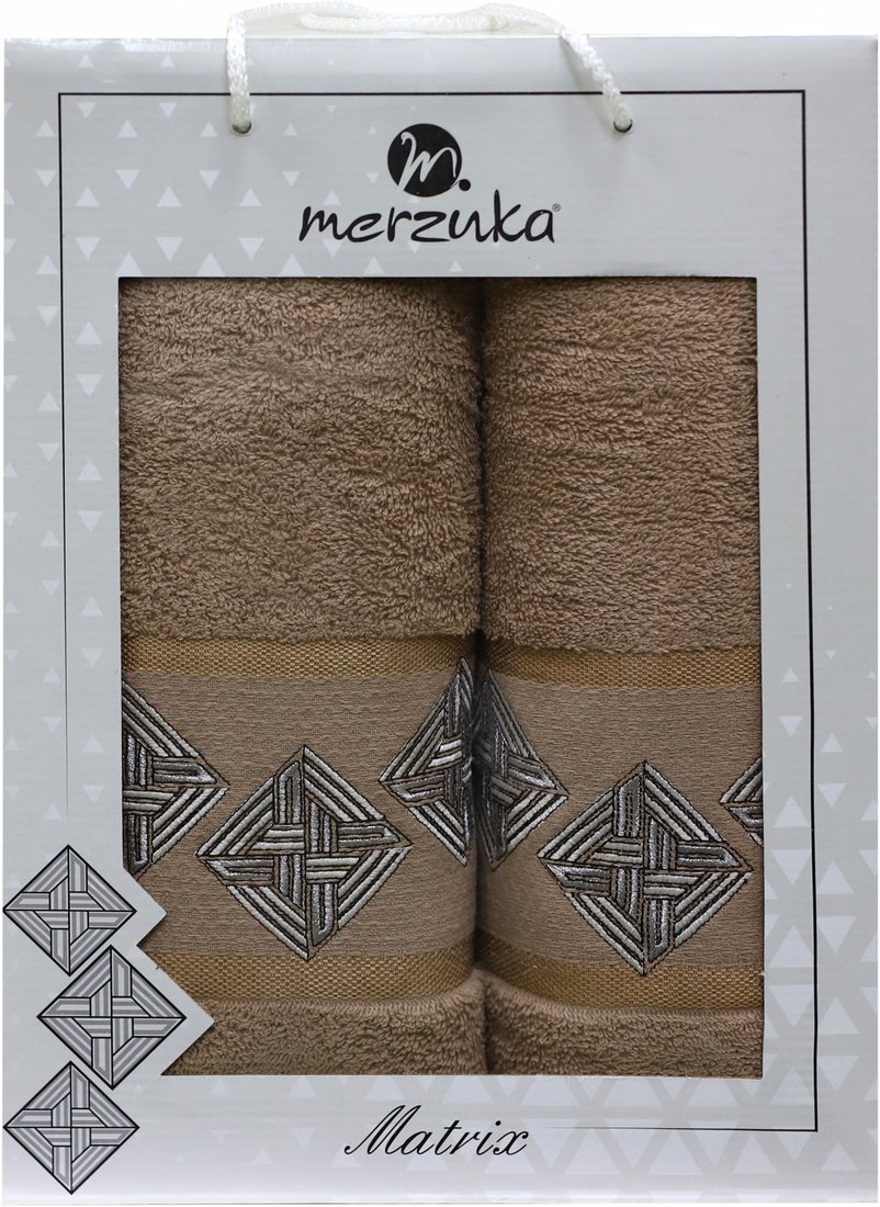 

Набор полотенец Merzuka 50x90/70x140 11288 (коричневый)