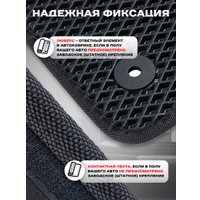 Комплект ковриков для авто Alicosta Kia KX3 II (suv / SP2C) 2019 - Н.В. (черный, ромб)