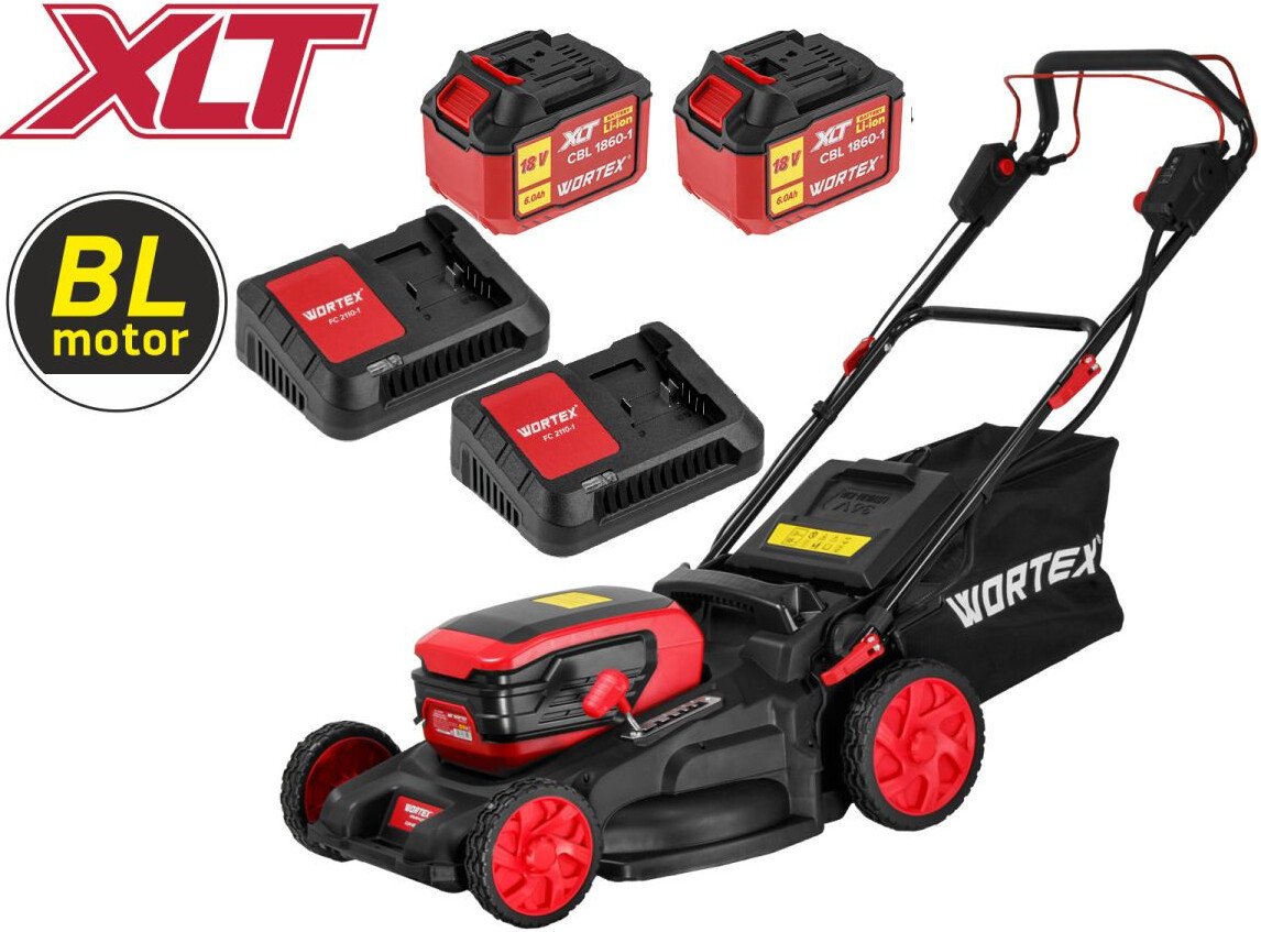 Газонокосилка Wortex CLM 4536-4 XLT Set 2334161K1 (с 2-мя АКБ)