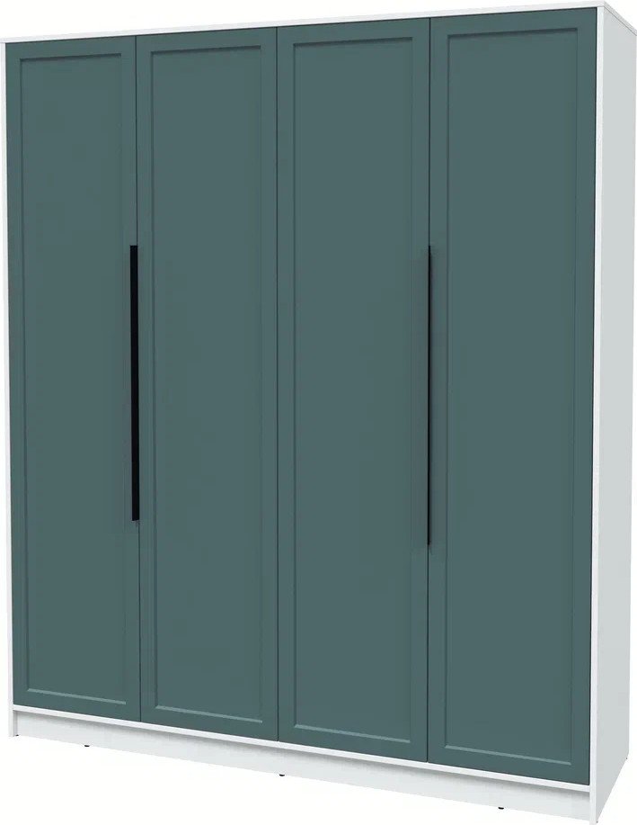 

Шкаф распашной Интерлиния Концепт Тренд КТ-Ш4 (белый платинум/верде)