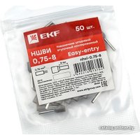 Наконечник-гильза для кабеля EKF PROxima Nhvi-0.75-8 (50 шт)