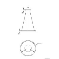 Подвесная люстра Maytoni Rim MOD058PL-L22BSK