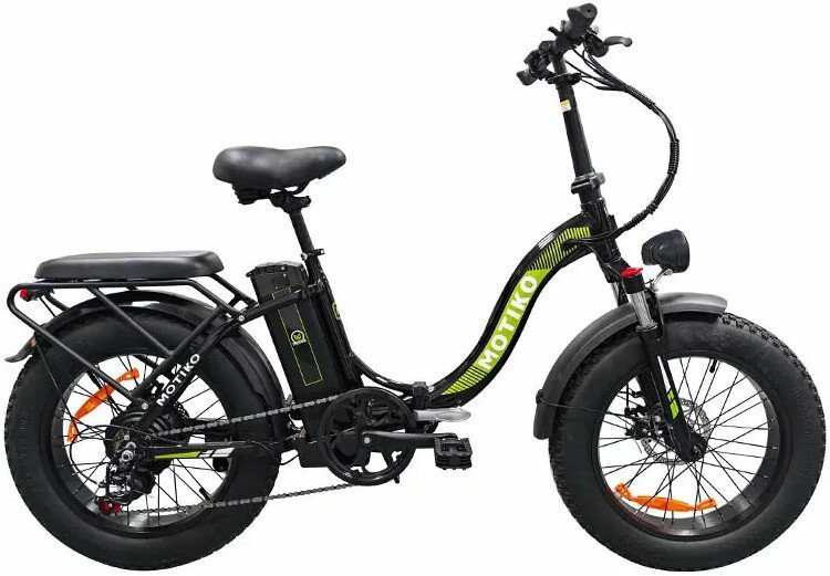 Электровелосипед Motiko MF1 (черный/зеленый)