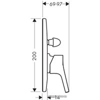 Смеситель без скрытого механизма Hansgrohe Talis S 72407000