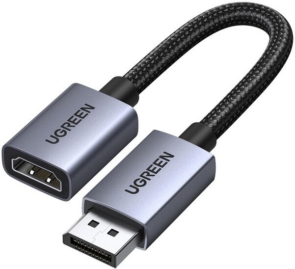 

Адаптер Ugreen DP133 65982 DisplayPort - HDMI (0.2 м, черный)