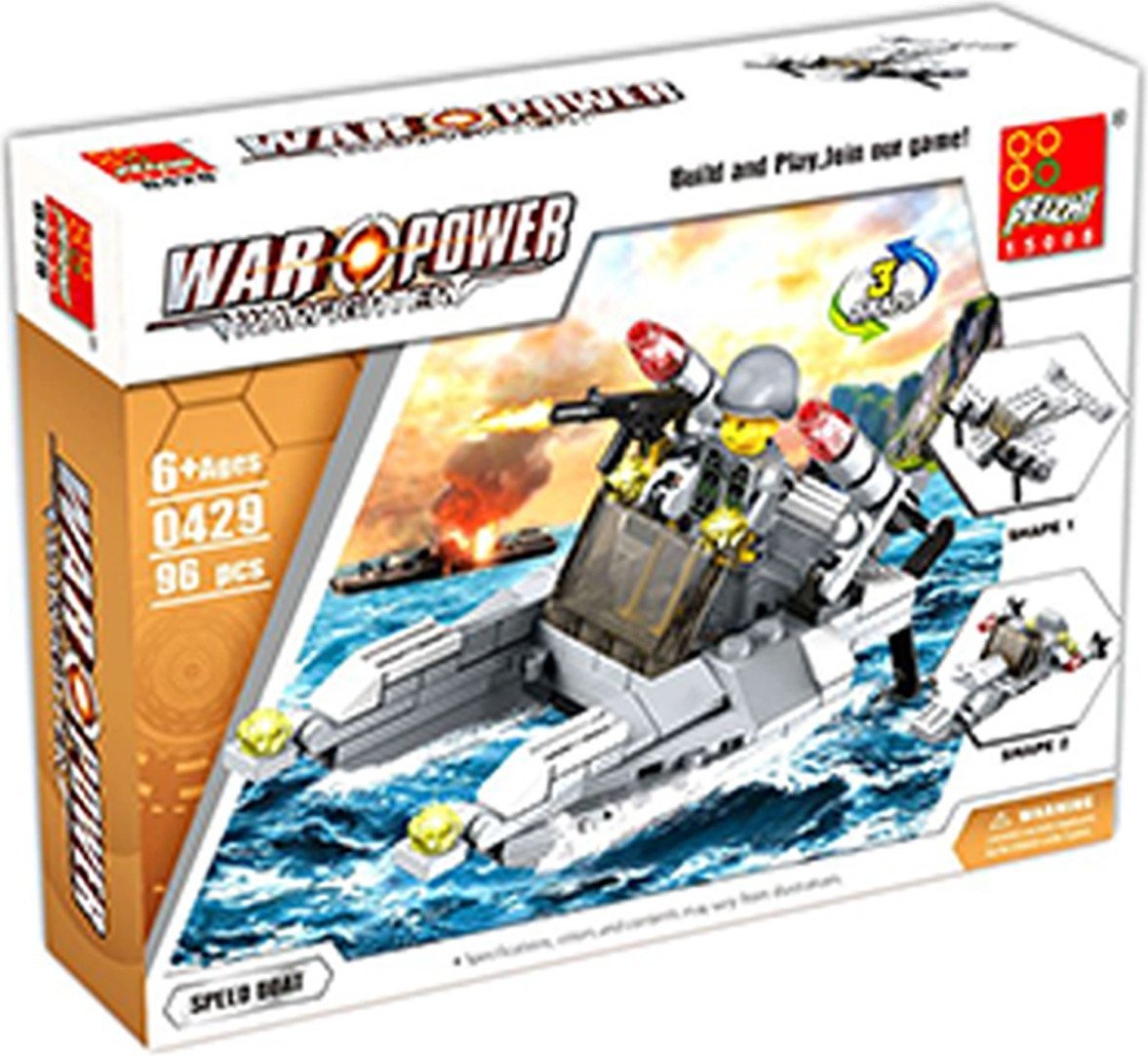 

Конструктор Peizhi Вооруженные силы 429 1491153 (96эл)