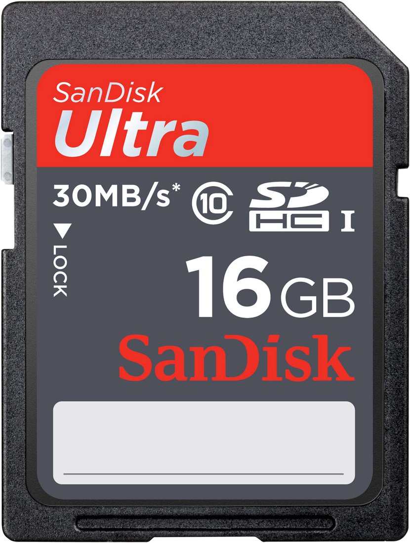 

Карта памяти SanDisk Ultra SDHC (Class 10) UHS-I 16GB (SDSDU-016G)