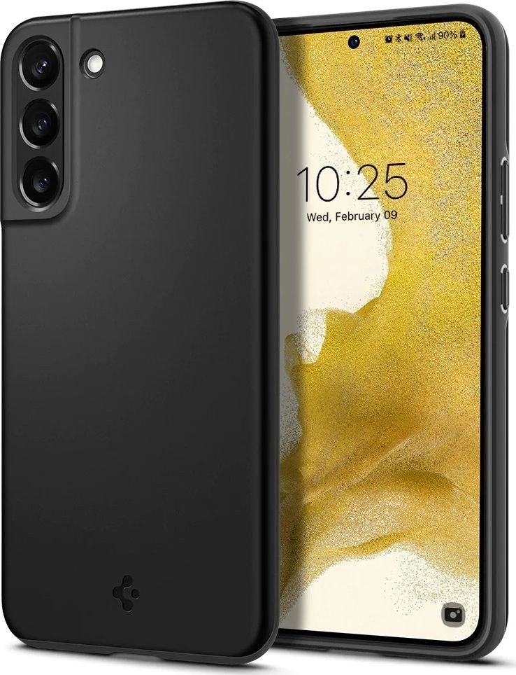 

Чехол для телефона Spigen Thin Fit для Galaxy S22 ACS03983 (черный)