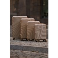 Чемодан-спиннер Solier STL1064 (M, золотой)