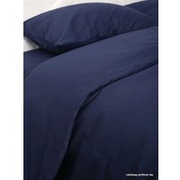 1.5-спальный комплект постельного белья Loon Emily (1.5-спальный, наволочка 70x70, темно-синий)
