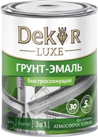 

Грунт-эмаль Dekor Sprint 3 в 1 быстросохнущая 0.9 кг (коричневый)