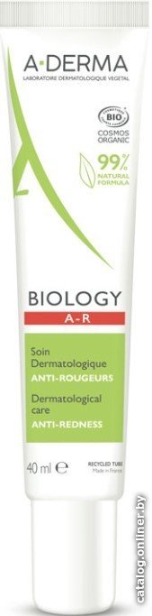 A-Derma Крем для лица Biology дерматологический против покраснений (40 мл)