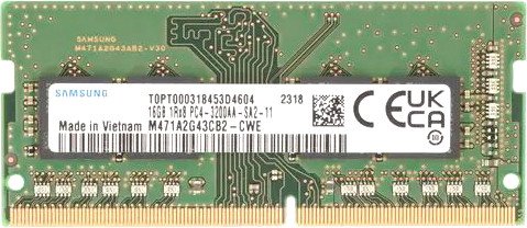 

Оперативная память Samsung 16ГБ DDR4 SODIMM 3200 МГц M471A2G43CB2-CWE