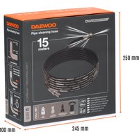 Шланг для прочистки труб Daewoo Power DAWH 15
