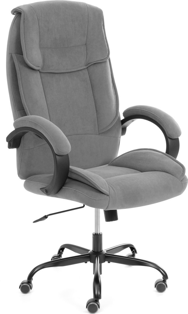 Офисное кресло TetChair Oreon metalBL велюр (серый, 29)