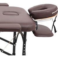 Массажный стол Atlas Sport складной Strong 70 см 3-с алюминиевый (коричневый)