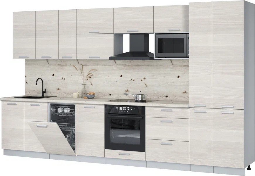 

Готовая кухня Интерлиния Мила Лайт 3.6-ПМ4 (вудлайн кремовый/вудлайн кремовый/бискайская сосна)