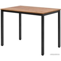 Кухонный стол Millwood Сеул Л 100x60x75 (дуб табачный Craft/металл черный)