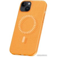 Чехол для телефона Baseus Fauxther для iPhone 15 660152094B (оранжевый)