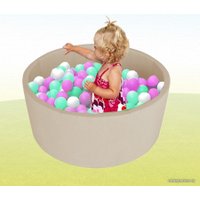 Сухой бассейн Kampfer Pretty Bubble + 200 шариков (бежевый)