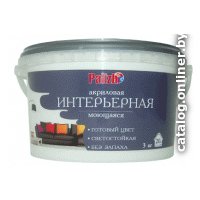 Краска Palizh Интерьерная моющаяся 3.7 кг (пломбир)
