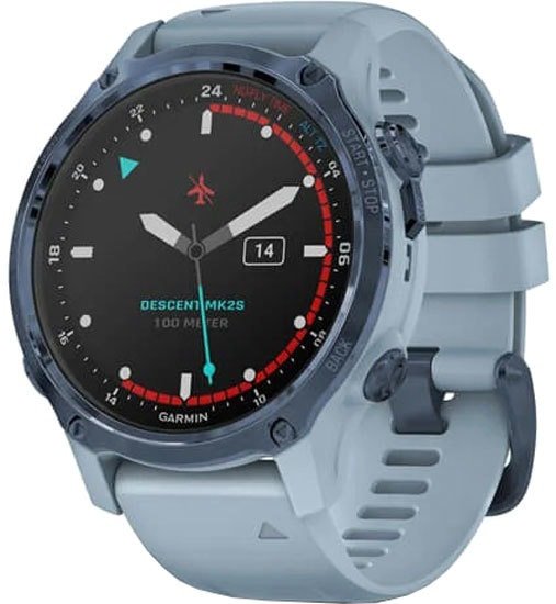 Умные часы Garmin Descent Mk2s (минеральный синий/морская волна)