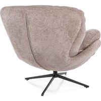 Интерьерное кресло Signal Florence Raven (темно-бежевый/черный)