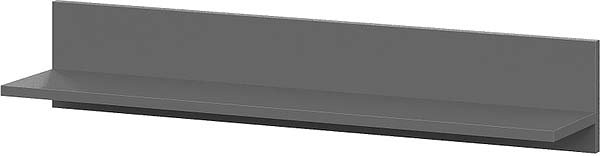 

Полка Mio Tesoro Денвер навесная (графит серый)