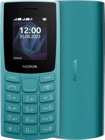 Nokia 105 (2023) Dual SIM TA-1557 (бирюзовый) телефон купить в Минске