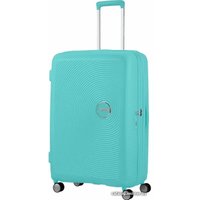 Чемодан-спиннер American Tourister SoundBox Poolside Blue 77 см