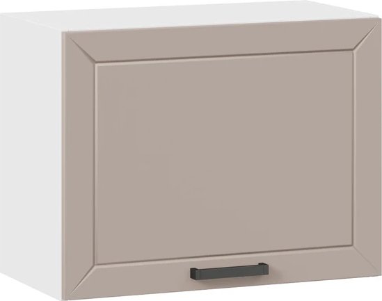 

Шкаф навесной Трия Лорас 1ВВ6Г с одной откидной дверью (белый/холст латте)