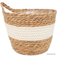 Кашпо Natural House Танзания 215x188 Lishan-08 M (натуральный/белый)