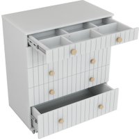 Детский комод Incanto Lunna Charm МДФ 800/5 PK-0004/12mdf (белый)