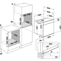 Электрический духовой шкаф Whirlpool WOI5S8PM2SEA
