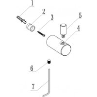 Крючок для ванны Abber Osten 316 AA1851BG (брашированное светлое золото)