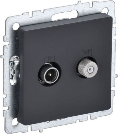 Розетка телевизионная IEK Brite BR-AF20-O-K53