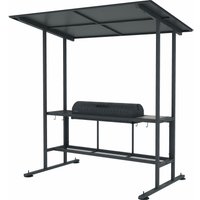 Мангал для дачи Grills Барбекю Лофт 1000 с навесом