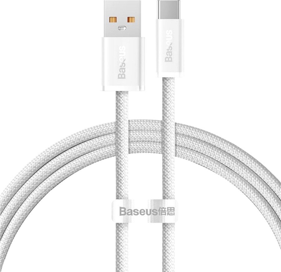 

Кабель Baseus Dynamic Series Fast Charging Data Cable 100W USB Type-A - USB Type-C (1 м, белый)