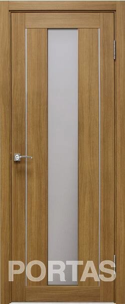 

Межкомнатная дверь Portas S25 60x200 (орех карамель, стекло мателюкс матовое)