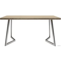 Кухонный стол Buro7 Уиллис 150 (классика, дуб беленый/серебро)