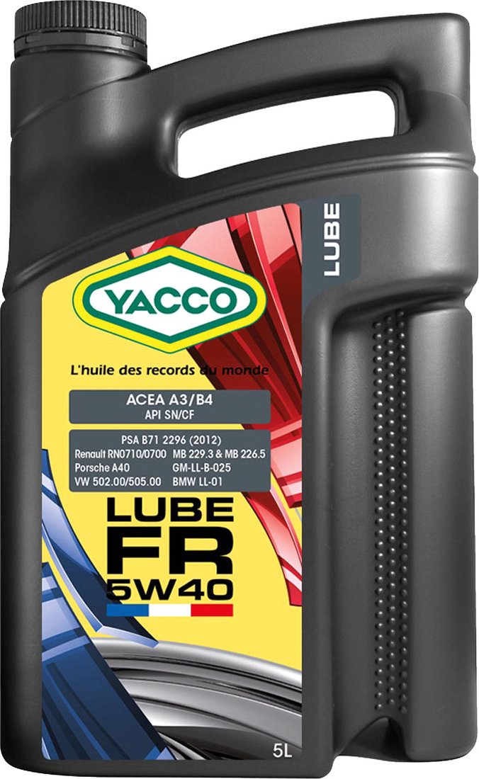 

Моторное масло Yacco Lube FR 5W-40 5л