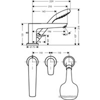 Смеситель Hansgrohe Talis E 71730000