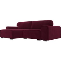 Угловой диван Лига диванов Лига-029 левый 121921L (микровельвет бордовый)