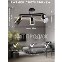 Люстра средней высоты Aitin Pro НПБ 02-3x60-101 N5282/3 (кофе/золото)