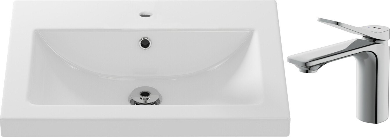 

Умывальник Cersanit Como 60 S-UM-COM60/1-w + 63050