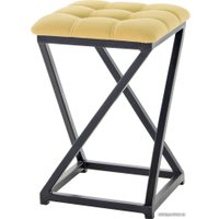 Табурет AMC Comfort 8К1.15 (кожзам, светло-желтый/черный)