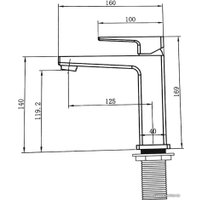 Смеситель Kern 1055 (черный)